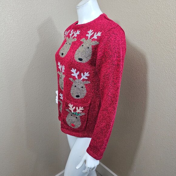 NORTHERN ISLES Reindeer Ugly Christmas Sweater~Size S/P - Picture 5 of 11